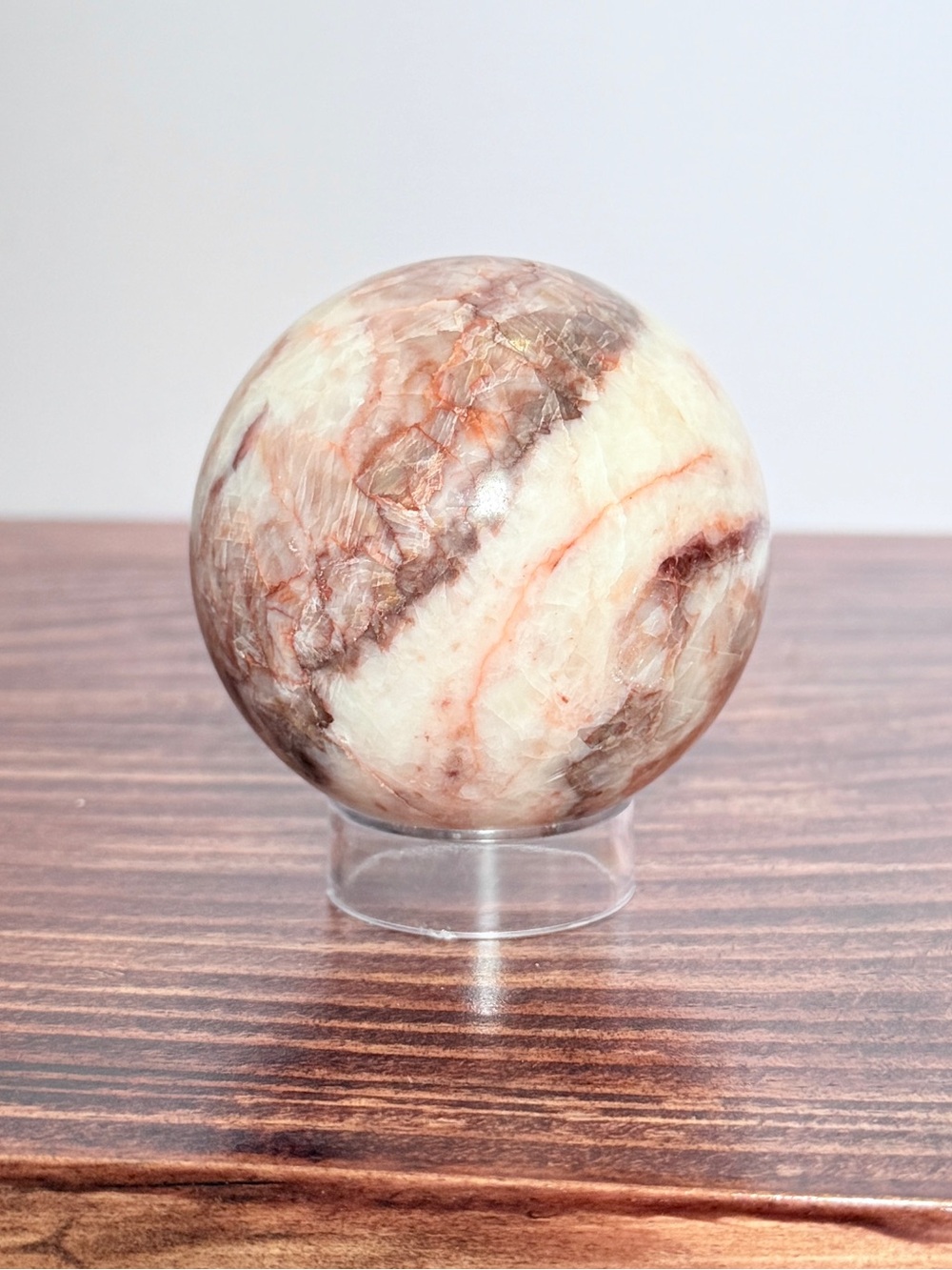 Crazy Lace Agate Sphere – Vibrant Banding & Natural Flow Pattern – 58mm